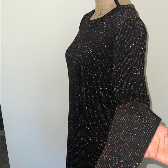Loft Elegant Black/Glitter Women's Dress - Picture 4 of 6